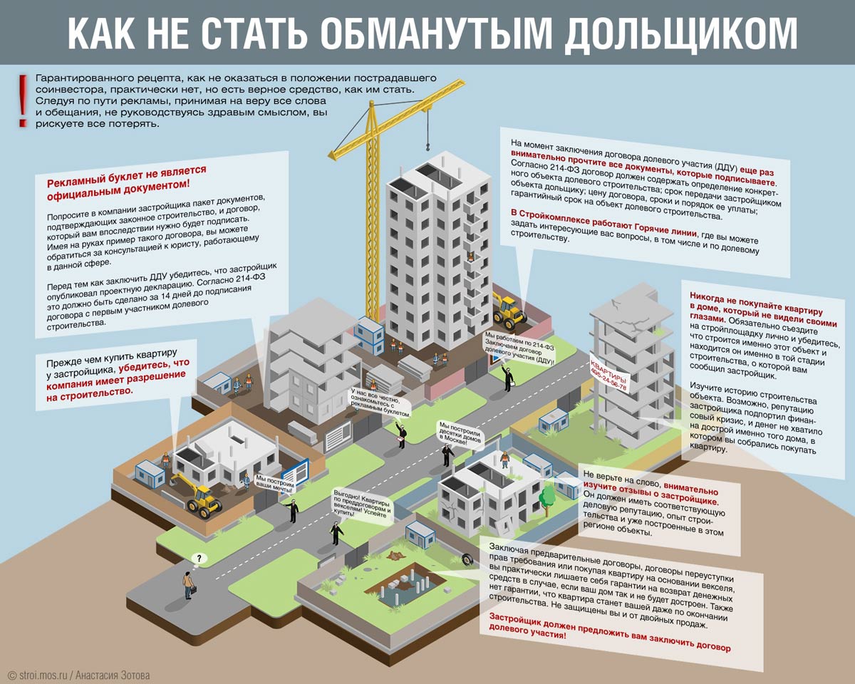 Как не стать обманутым дольщиком и купить квартиру у надежного застройщика