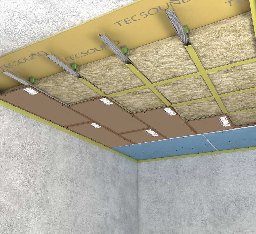 Подвесной потолок с звукоизоляцией
