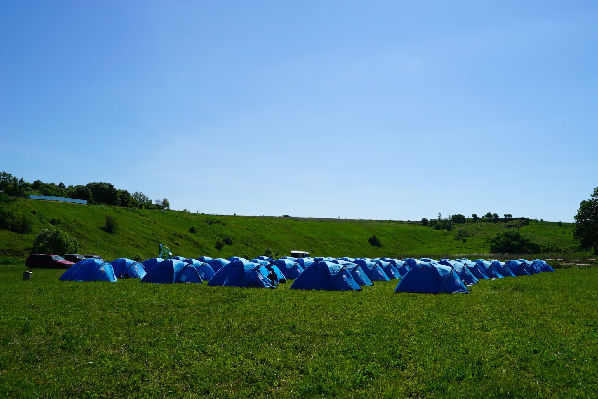корпоратив на природе - палаточный лагерь
