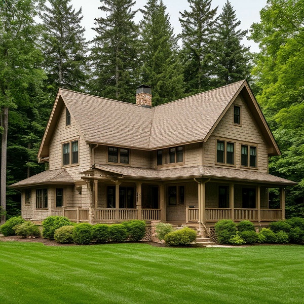 Коттедж с кровлей от CertainTeed. Источник фото: RoofKey.ru - Кровля под ключ