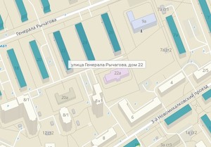 Предполагаемое место строительства дома по реновации улица Генерала Рычагова, земельный участок 22