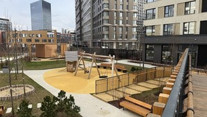 Третья очередь ЖК «ÁЛИА», благоустройство территории - детская площадка