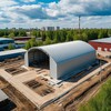 Строительство ангара в промышленной зоне города