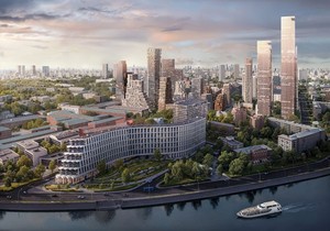 Премиальный архитектурный кластер в районе Павелецкой, рендер