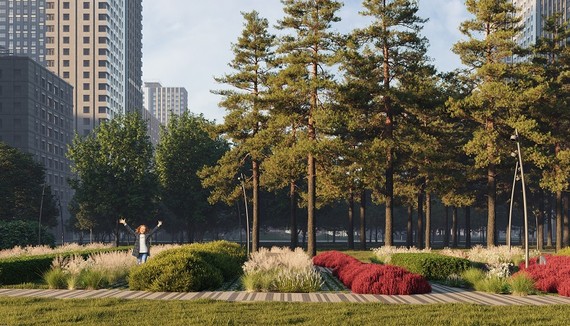 «Главстрой» разработал концепцию благоустройства парка на Окской улице  на юго-востоке Москвы Рис1