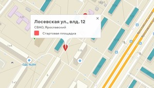 Лосевская ул., влд. 12. СВАО, Ярославский р-н. Стартовая площадка