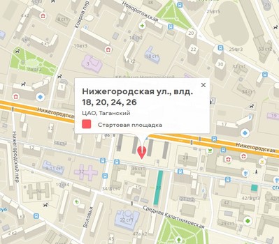 Стартовая площадка реновации. Нижегородская ул., влд. 18, 20, 24, 26. ЦАО, Таганский р-н