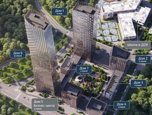 ЖК Сезар Будущее, план застройки