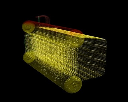 3D - модель циркуляции котла ДЕ-25-14 ГМ