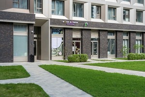 ÁLIA — жилой район в Покровском-Стрешневе, спроектированный в урбанистической концепции WORK.LIVE.PLAY.LEARN. На изображении показан фрагмент ритейл-среды района