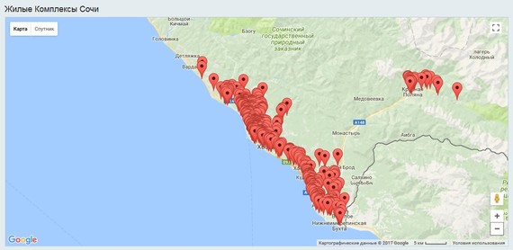 Жилые комплексы Сочи на сайте АН "Бест недвижимость - Сочи"