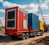 Доставка контейнеров с генераторами электроэнергии на строительную площадку