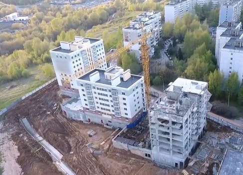 Строительство ЖК Солнечный лето 2017, Нижний Новгород