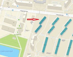 Примерное размещение новостройки по реновации по адресу Перовская улица, владение 36