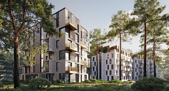 Рощино Residence, общая архитектура домов, графика