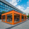 Модульная временная постройка на торговой площади