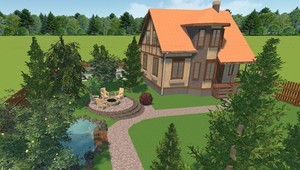 Расположение дома на участке: правила и советы. 3D-моделирование.