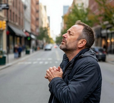 Мужчине за 40 лет стало плохо на городской улице