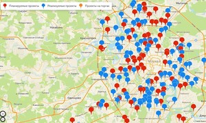 Московская программа комплексного развития территорий, карта КРТ